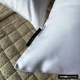 thumbnail image 4 of The HomeCentric Decorative Pillow Covers Off White Pack of 2, 18"x18" (45x45 cm) Satin Solid Cushion Covers For Sofa, Solid Modern Style - Off White Slub Satin, 4 of 10