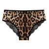 

DENGDENG Women s Sexy Lace Leopard Printed Low Waisted Thong Panties Breathable Low Waisted Underwear