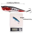 thumbnail image 5 of 2PC 12.5g Fishing Tackle: Catch More Fish with 93mm Popper Lure - Topwater Bait Wobblers!, 5 of 9
