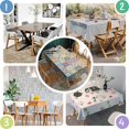 thumbnail image 3 of Boho Bohemia Flower Rectangle Tablecloth 60"x120",Waterproof Polyester Rectangle Table Cloth, Wipeable Spillproof Polyester Tablecloth for Dining, Camping, Indoor and Outdoor, 3 of 6