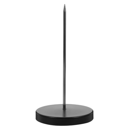 Receipt Spike Holder for Restaurant Bills - Stainless Steel Check Fork with Heavy Duty Solid Base Memo Spike Organizer