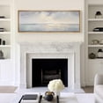 thumbnail image 2 of IDEA4WALL Extra Large Framed Canvas Print Wall Art Tranquil Shores Serene Coastal Landscape Retro Fine Art Nature Wilderness Vintage Wall Decor Oversized Artwork for Living Room - 60"x20", 2 of 5