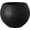 Black, variant on Large Round Fiberstone Planter, 13.5 Inch Height x 17 Inch Diameter with 12 Inch Pot Opening and Drainage Hole, Black Indoor Outdoor Garden Pot for Patio and Home