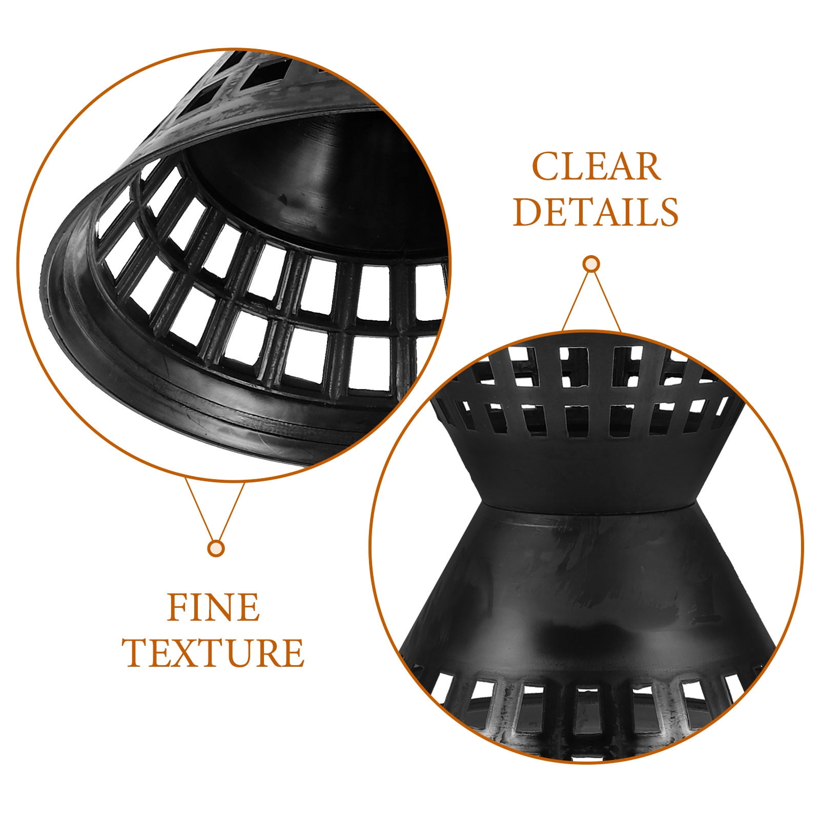 LOLIPPYY 5-Pack Black Plastic Flower Bouquet Holders for Table Centerpieces and Floral Arrangements in Hotels and Events