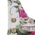 thumbnail image 6 of Seyurigaoka Women Summer Jumpsuit, Leaf Floral Square Neck Sleeveless Overalls, 6 of 8