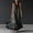 Gray plus size halter dress a1, variant on Women Plus Size Halter Ruffle Boho Maxi Dress Flowy V Neck Casual Long Beach Vacation Dresses, Gray M