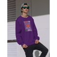 thumbnail image 2 of Abstract Poster I Love You Sweatshirt Men -Image by Shutterstock, Male 3X-Large, 2 of 4