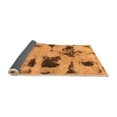 thumbnail image 2 of Ahgly Company Indoor Square Abstract Orange Modern Area Rugs, 4' Square, 2 of 4