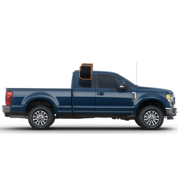 MotoShield Pro Premium Professional 2mil Precut Ceramic Window Tint Film for 2017-2021 Ford F250 Extended Cab — (Rear Driver/ Passenger 25%) + Lifetime Warranty
