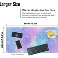 thumbnail image 6 of Multifunctional Office Desk Pad, Water-Resistant Mouse Pad, Home Décor Large Desk Organizer Mat, Non Slip Base Writing Pads for Home & Office 31.5" x 15.7" - Mermaid Scales, 6 of 6