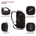 thumbnail image 2 of SwissGear 3598 Backpack Narrow Daypack, Black, 18-Inch, 2 of 4