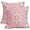 Pink Boho, variant on Hot Pink Pillow Covers 18x18 Set of 2 Pink Cream Bohemian Ethnic Carpet Boho Style Vintage Flower Print Decorative Throw Pillows Outdoor Square Cushion Cases Farmhouse Decor for Home Sofa Bed