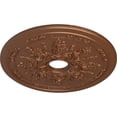 thumbnail image 3 of Ekena Millwork 23 5/8"OD x 4"ID x 1 1/2"P Rose and Ribbon Ceiling Medallion (Fits Canopies up to 4"), Hand-Painted Polished Copper, 3 of 5