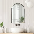 thumbnail image 4 of ZXNYH Over The Door Mirror Full Length Mirror Hanging Over Door or Leaning Against Wall or Mounted On Wall, Door Mirror Full Length Mirror Over The Door, 43"x18", White, No Stand, 4 of 6