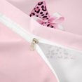 thumbnail image 4 of Catabedysis Pink ABC Print A Bedding,Leopard Monogrammed Gifts Duvet Cover Full For Girls,Pink Reversible,3-Piece,1 Duvet Cover and 2 Pillowcases, 4 of 6