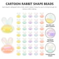 thumbnail image 2 of 100pcs Acrylic Bunny Hair Rope DIY Beads Cartoon Rabbit Shape Bracelet DIY Beads, 2 of 8