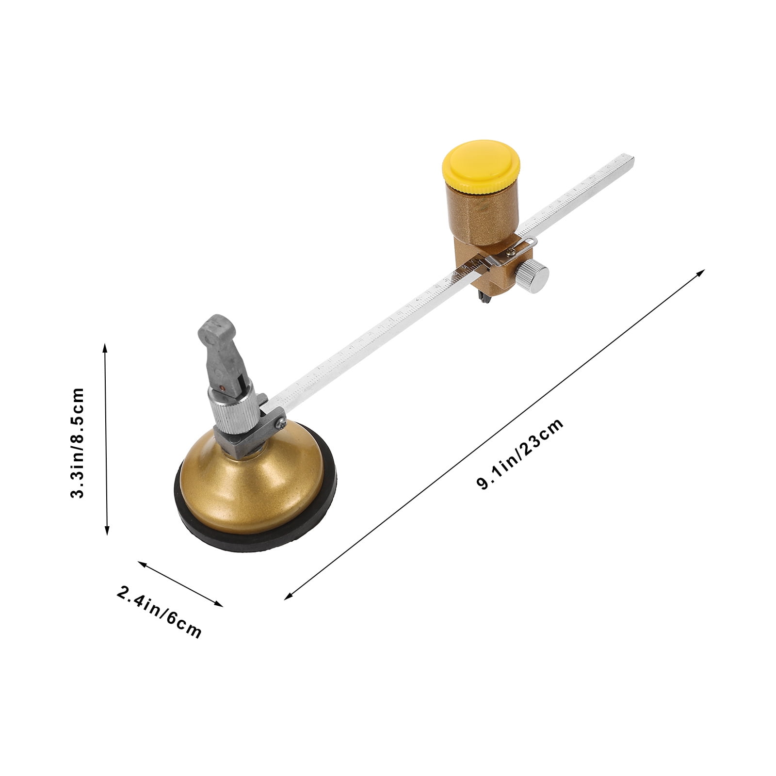 FONDOTIN Glass Tool 1Set Aluminum Alloy Circle Maker for DIY Projects Hole Opening Round Shape