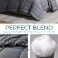 thumbnail image 4 of LammaLoe Queen Comforter, Quilted Down Alternative Comforter, All Season Duvet Insert with Corner Tabs, Gray, 4 of 8