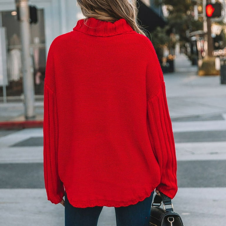 Red on sale turtleneck walmart