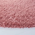 thumbnail image 3 of SAFAVIEH Venus Elijah Solid Plush Shag Area Rug, 6'7" x 6'7" Round, Pink, 3 of 8