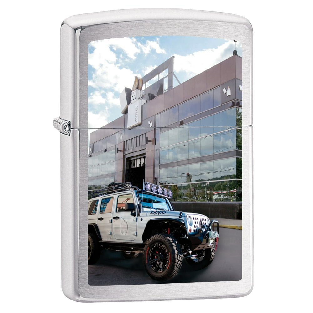 Zippo Lighter Zippo Jeep Brushed Chrome 78681