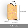 thumbnail image 3 of DouZhe 50L Rectangular Laundry Basket, Orange Memphis Style Elements Prints Waterproof Foldable Laundry Hamper with Aluminum Handles, 3 of 6