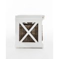thumbnail image 4 of NovaSolo Halifax Entryway Bench with Cushion and Baskets Wood in Pure White, 4 of 14