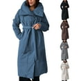 thumbnail image 4 of BangWanChi Lightweight Jacket Women Women's Casual Fashion Cotton Coat Long Coat Warm Loose Coat, 4 of 4