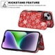thumbnail image 5 of Funda para teléfono HAOINSH para iPhone 14 de 6.1 pulgadas, tipo cartera de piel sintética, 5 of 6