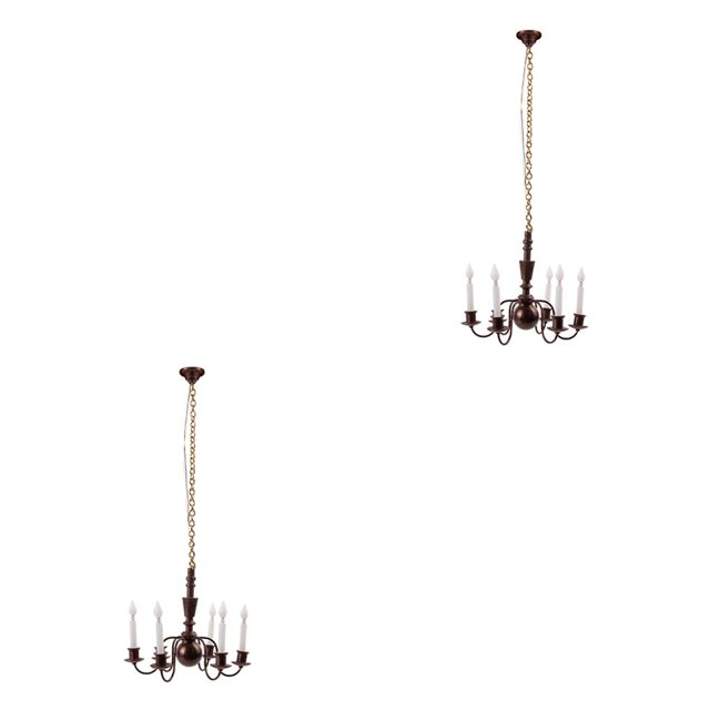 Lámpara de Techo Colgante Billuyoard Modelo HO Escala 1/87 2piezas Bronce 13.5cm