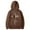 Brown, variant on LUOGENLI Men Hoodies Graphic Male Long Sleeve Hooded Sweatshirt Solid Color Back Print Sweatshirt Mens Hoodies Pullover Purple Size S