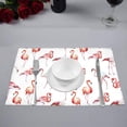 thumbnail image 2 of MKHERT Watercolor Pink Flamingo Birds Placemats Table Mats for Dining Room Kitchen Table Decoration 12x18 inch,Set of 6, 2 of 4