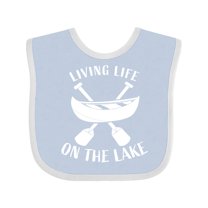 Inktastic Living Life on the Lake Boys or Girls Baby Bib