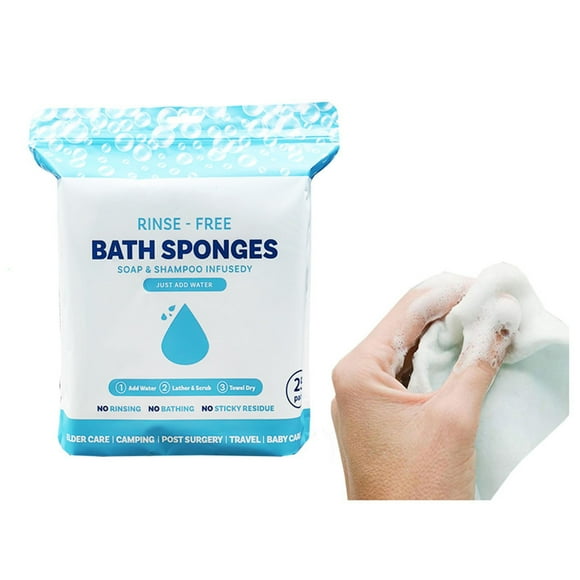 Self Care Products Disposable Bath Towel Integrated Shower Wet Foam Towel