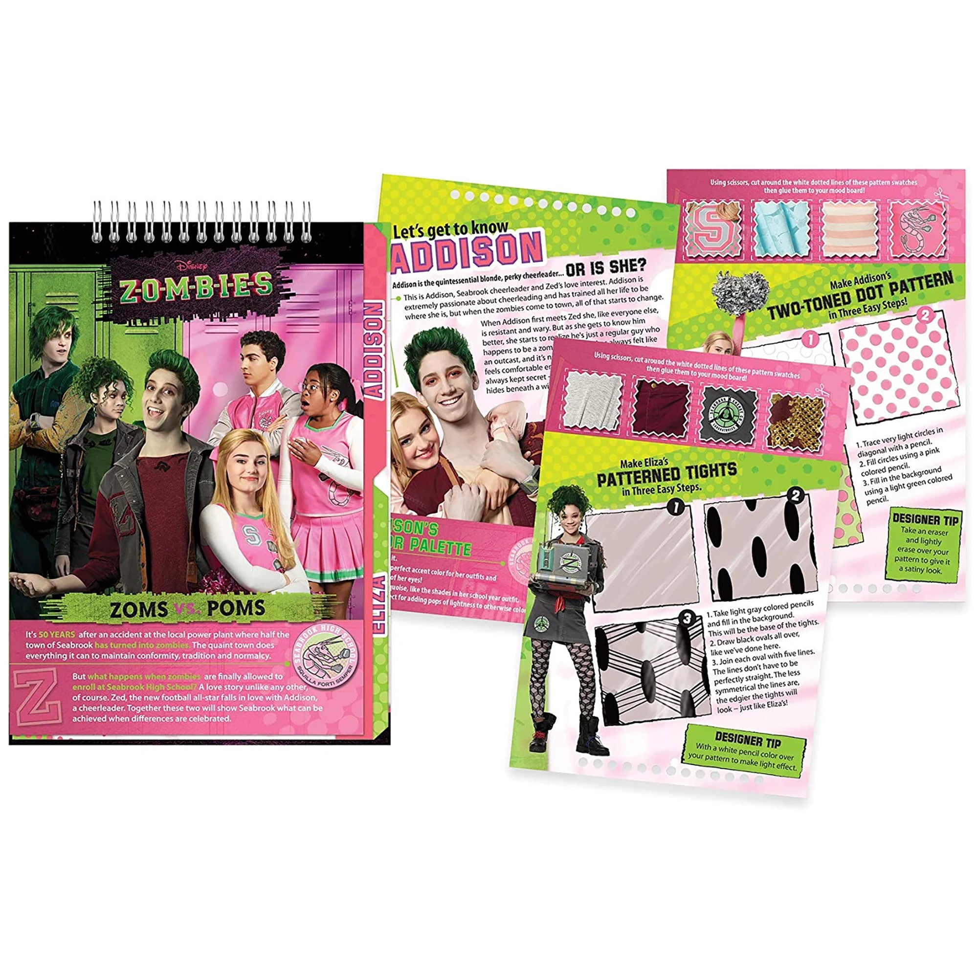 Disney: Zombies Fashion Design Coloring & Tracing Light Table 9 Piece Set-  Sketchbook, Stickers & Coloring Pencils, Lights up for Easy Tracing, Tweens  & Girls Ages 8+ 