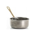 thumbnail image 3 of Gibson Stainless Steel Hammered 3.90" Sauce Pan with Brass Handle, 3 of 6