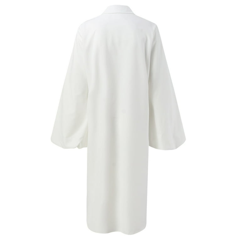 Hwmodou Women Dresses Loose Short Dresses Long Sleeve Party Shirt Slit Dress  Traval Ladies Sundress - Walmart.com