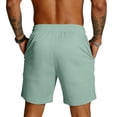 thumbnail image 4 of Havenx 250 American Anniversary Shorts for Men Mesh Drawstring Elastic Waist Shorts with Pockets Fast Dry Short Pants Lightweight Summer Beach Gym Workout Sportswear,Light Green M, 4 of 4