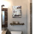 thumbnail image 2 of HFDF Rustic Farmhouse Flower Canvas Wall Art Still Life with Vases Bowls and Dried Flowers Beige and Dark Blue Background Paintings for Living Room Bedroom Kitchen Decor 12x18inch Framed, 2 of 5
