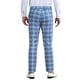thumbnail image 3 of Pantalones de negocios clásicos de cuadros para hombres INSPIRE CHIC, cintura media, talla 30, azul, 3 of 5
