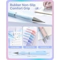 thumbnail image 4 of czcpp-FourCandies Pastel Mechanical Pencil Set - 6PCS 0.5mm&0.7mm Mechanical Pencils with 360PCS HB Lead Refills, 3PCS Erasers and 9PCS Eraser Refills, Cute Colored Mechanical Pencils for Drawing & W, 4 of 4