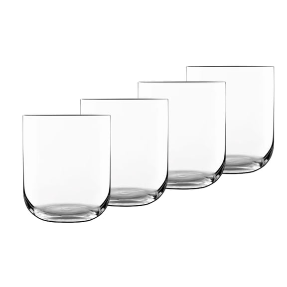 Luigi Bormioli Sublime 15.25 oz DOF Double Old Fashioned Glasses, Set of 4, Clear
