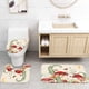 thumbnail image 2 of Juego de cortinas de baño Jieprom con forma de hongo, mariposa y flor, 2 of 7
