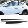 thumbnail image 1 of Body Side Trim Kit, Easy To Mount Body Side Molding Fadeless Bright Black  for Modification for Car Body Side, 1 of 8