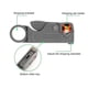 thumbnail image 4 of Herramienta de compresión Cable stripper manual, juego de herramientas de engaste coaxial para RG59 RG6, juego dos Feliz Sencillez, 4 of 5