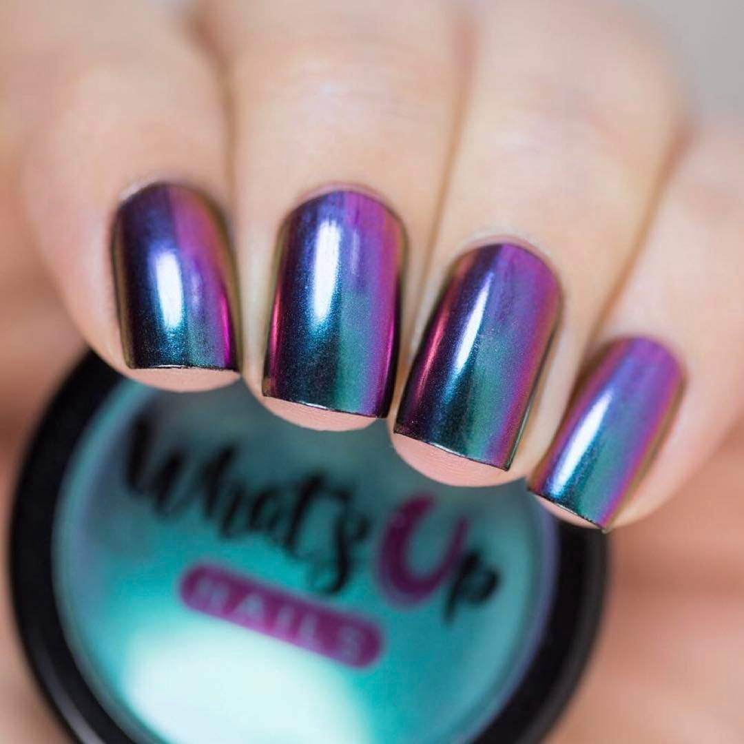 Whats Up Nails - Paradise Powder Magic Color Shifting Pigment with Multi Chrome Mirror Effect