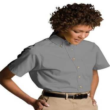 Edwards Garment Women's Button Down Collar Poplin Shirt, Style 5230