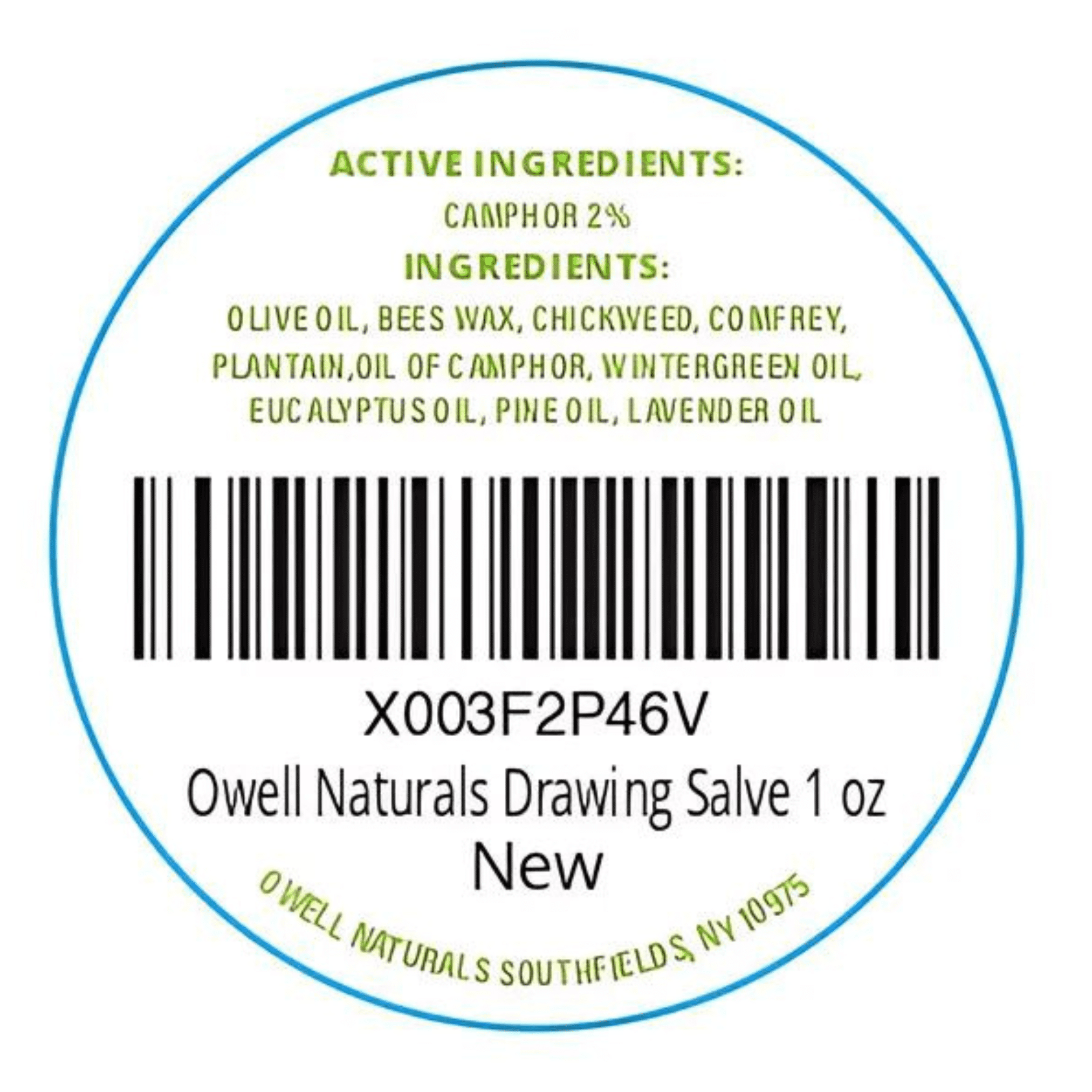 Owell Naturals Salve Drawing Ointment 1oz – Drawing Salve & First Aid Ointment for Burns, Ingrown Hair, Skin Irritations, Honey Lavender