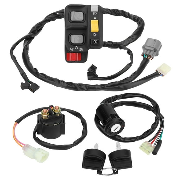 M MATI Handlebar Key Starter Relay Switch Kit for Honda Recon 250 ES TRX250TE 2007-2020 Electric Shift