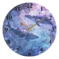 thumbnail image 5 of Trees Whales Black 10 inch Wall Clocks Non Ticking Easy to Read Battery Decorative for Home Bathroom Kitchen Bedroom Living Room, 5 of 8